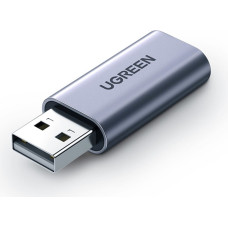 Ugreen USB-A uz miniJack 3,5 mm pelēks austiņu audio adapteris