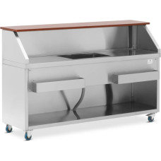 Royal Catering Bāra stacija ar ledus nodalījumu un pudeļu plauktiem 180 cm
