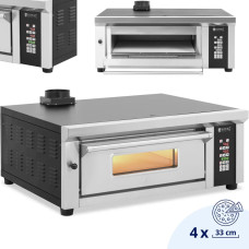 Royal Catering Elektriskā picas krāsns ar šamotu 4 picām diametrs 33cm 230V 4200W