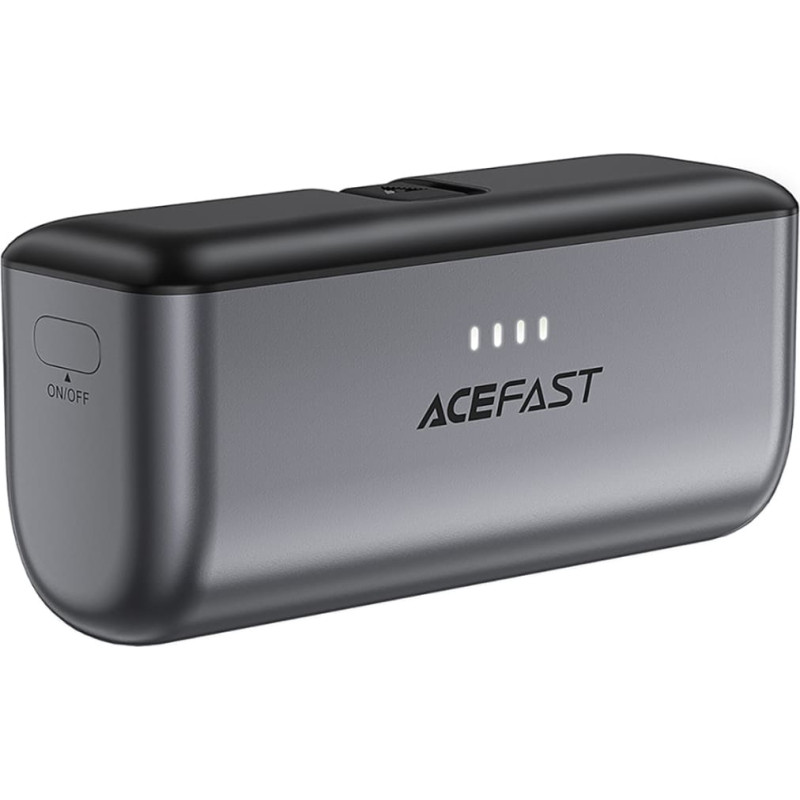 Acefast MINI Powerbank 5000mAh telefonam USB-C PD 20W - melns