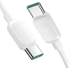 Joyroom Daudzkrāsu sērijas A14 USB-C — USB-C 100 W 1,2 m kabelis — balts