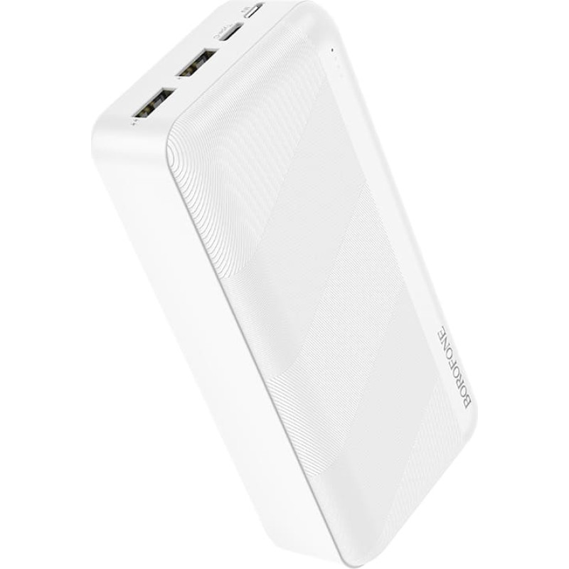 Borofone Power Bank 30000mAh BJ27B Pindar - 2xUSB - balts