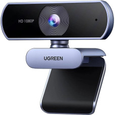 Ugreen Full HD tīmekļa kamera ar mikrofoniem video ierakstīšanai USB-A - pelēka