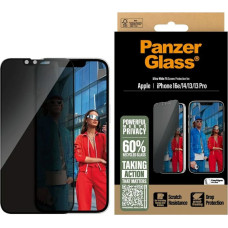 Privacy Glass PanzerGlass Ultra-Wide Fit for iPhone 16e|14|13|13 Pro