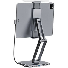 Invzi Docking station with stand for Tablet|iPad, INVZI, MH03, MagHub, 3x USB-C, 2x USB-A