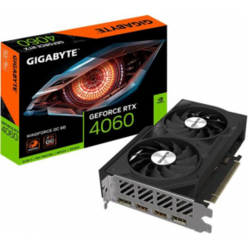 Videokarte Gigabyte GeForce RTX 4060 WINDFORCE OC 8GB