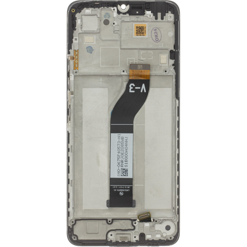 LCD Display + Touch Unit + Front Cover for Xiaomi Redmi 13C 5G Black (Service Pack)