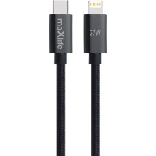 Maxlife MXUC-12 cable USB-C - Lightning 2,0 m 27W black
