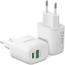 Dux Ducis Duzzona wall charger T2 - USB + Type C - PD 30W white