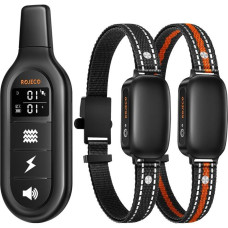 Rojeco PD521 1000m Dog Training Collar with 2 collars (black)