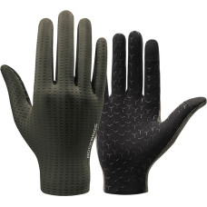 Rockbros Breathable Full Finger Cycling Gloves, Size: XL - Green