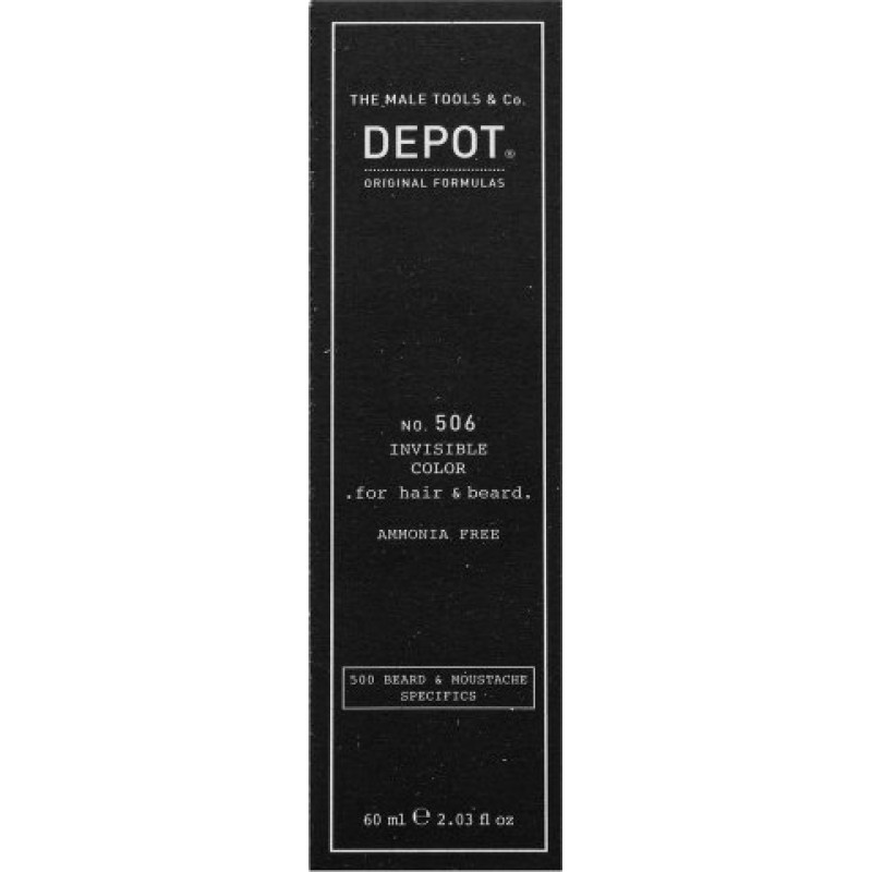Depot Nr. 506 Invisible Color daļēji noturīga matu un bārdas krāsa Natural Steel 60 ml