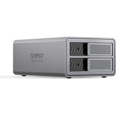 Orico 9828RU3 disku masīvs ar RAID kontrolieri 2 x 2,5 collu / 3,5 collu SATA HDD / SSD — pelēks