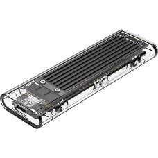 Orico TCM2-C3 M.2 NVME USB-C 10Gb/s diska korpuss — melns/caurspīdīgs