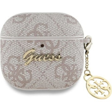 Guess GUA4G4GSMP AirPods 4 cover          różowy|pink 4G Charm Collection