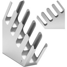 Royal Catering Kafijas līdzņemšanas krūzīšu un vāku organizators, tērauda - 4 nodalījumi