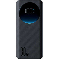 Joyroom Powerbank ar lukturīti 30W 20000mAh + USB-A - USB-C kabelis 25cm melns
