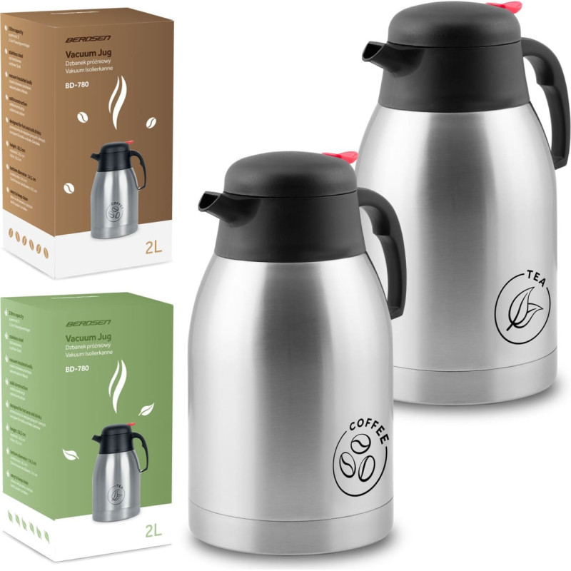 Berdsen Vakuuma krūzes komplekts (2 gab.) kafijai un tējai (2 l) BD-780