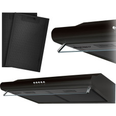 Berdsen Virtuves tvaika nosūcējs zem skapīša - 50 cm absorbētājs BE-10-A melns