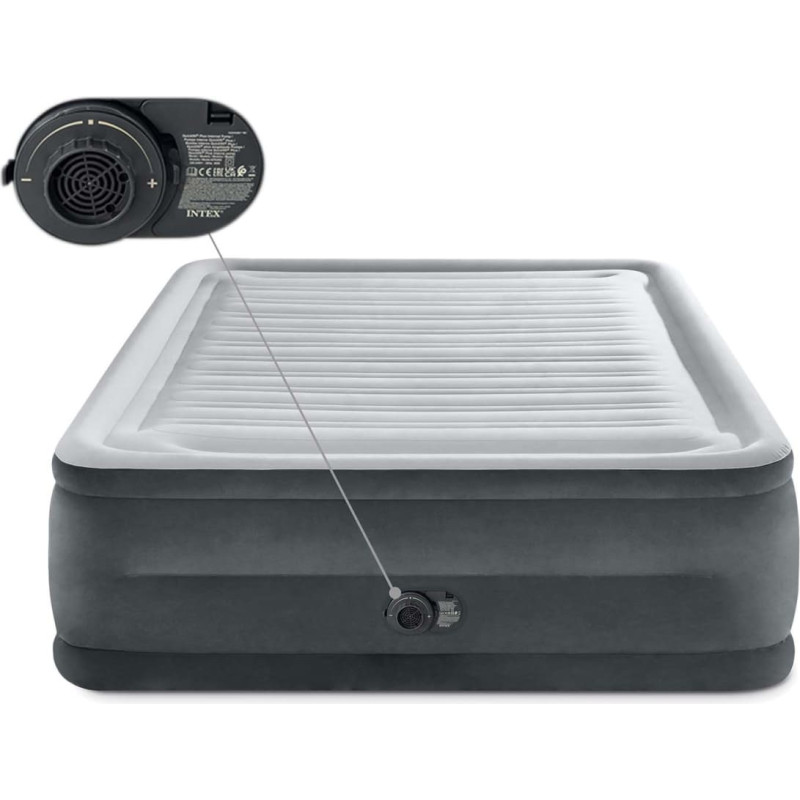 Intex Piepūšamais matracis 203x152x56cm ar iebūvētu elektrisko sūkni 64418ND