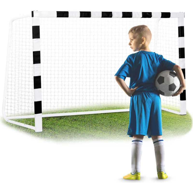 Neo-Sport Futbola vārti 300 x 200 x 90 cm NS-465 melni un balti