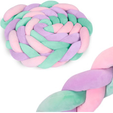 Ricokids 3m bērnu gultiņas pārvalks - piparmētru rozā-violets