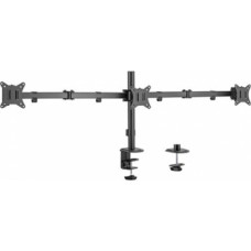 Monitora stiprinājums Gembird Adjustable Desk 3-display Mounting Arm 17”-27”