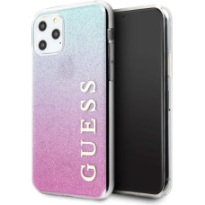 Guess GUHCN58PCUGLPBL iPhone 11 Pro pink blue hard case Glitter Gradient