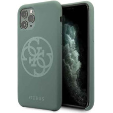 Guess GUHCN58LS4GKA iPhone 11 Pro khaki hard case Silicone 4G Tone On Tone