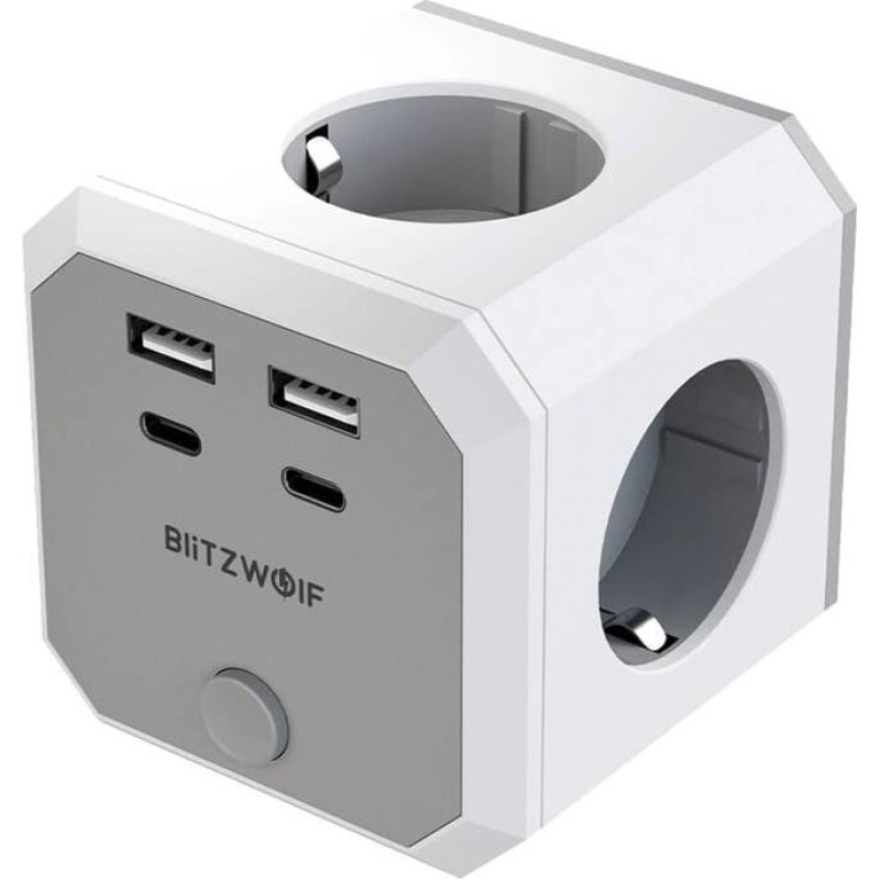 BlitzWolf BW-EC2 8-in-1 Power Cube (4xAC | 2 x USB-A | 2 x USB-C)