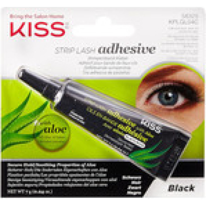 Kiss My Face Strip Lash Adhesive with Aloe Black - Black Lash Adhesive