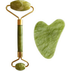 Palsar 7 Светло-зеленый набор роликов и гуаша из ксюяньского нефрита (зеленый ксюяньский нефрит).