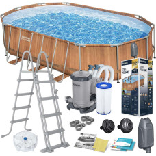 Bestway Dārza baseina rāmis 610 x 366 x 122 cm 13in1 56719N