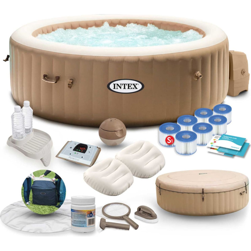 Intex Piepū&scaron;amā SPA ar hidromasāžu komplekts 4 personām 28426