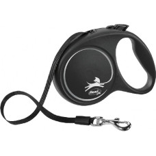 Flexi Inerces pavada suņiem – Trixie Flexi Black Design, Tape leash, M: 5 m, (25kg)
