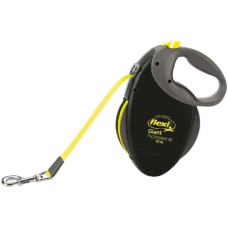Flexi Inerces pavada suņiem : Trixie Flexi GIANT PROFESSIONAL, tape leash, L: 10 m, black|neon yellow