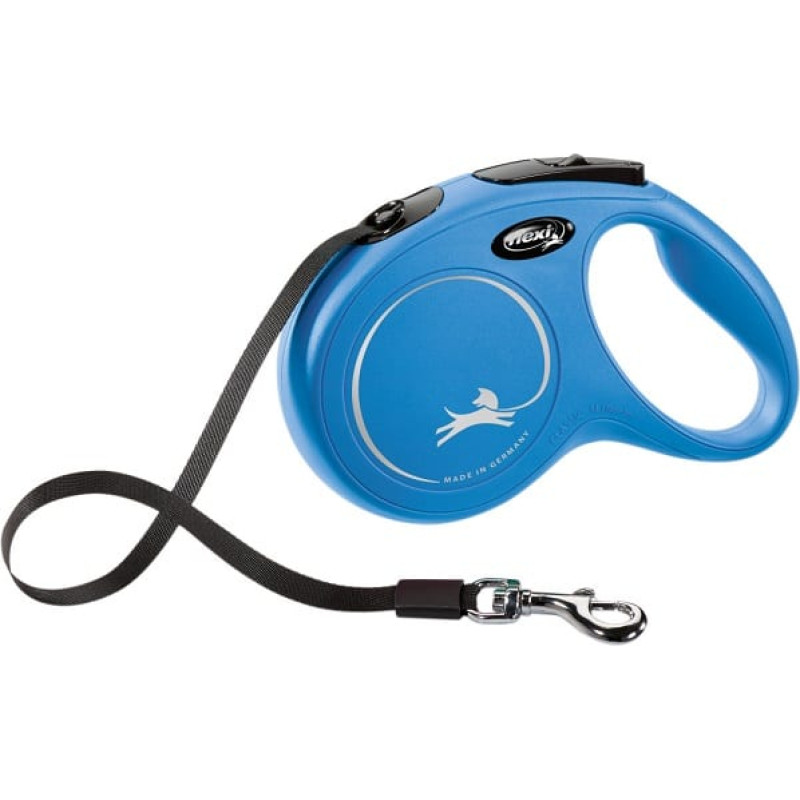 Flexi Inerces pavada suņiem : Trixie Flexi New Classic, tape leash, XS: 3 m, blue