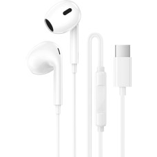 Borofone Earphones BM100 Max Fuente with microphone Type C (DAC) white