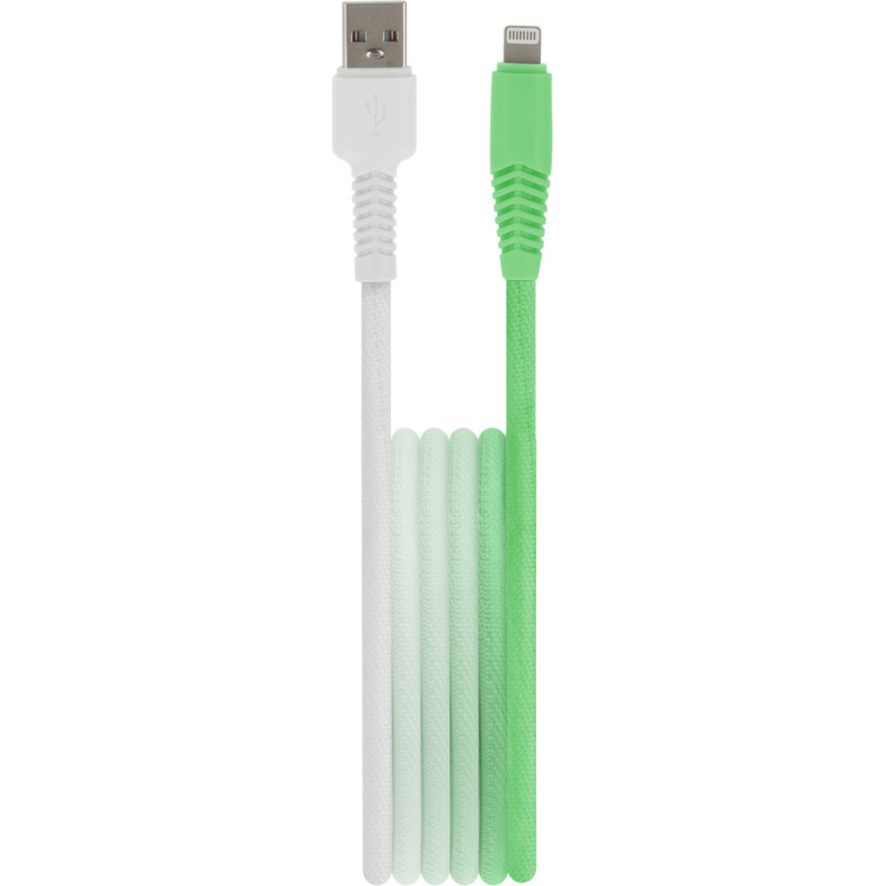 Setty cable USB - Lightning 1,5 m 2,4A KGA-L-1.52420 mint-white gradient