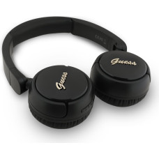 Guess Script Metal Logo Wireless Headphone Black