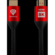 Kabelis Genesis HDMI Male - HDMI Male 3m 8K  PS4 | PS5 Red