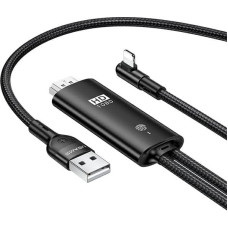 USAMS Kabel HDMI - Lightning U53 2m czarny|black SJ442HD01 (US-SJ442)