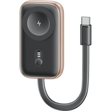 Inductive charger for Apple Watch Usams CD245 2-in-1 with 1200mAh powerbank + USB-C cable tarnish