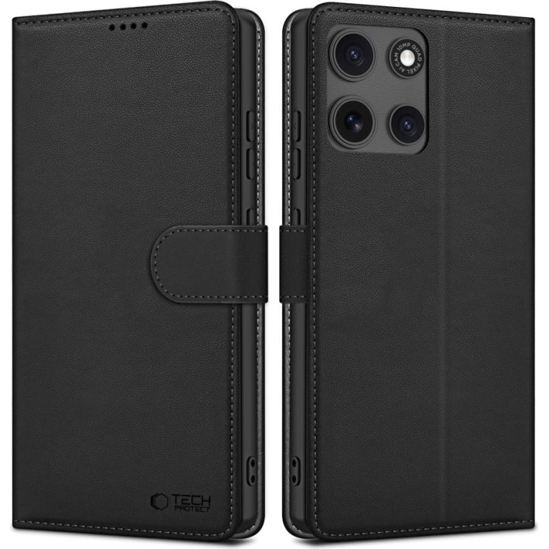 TECH-PROTECT WALLET MOTOROLA MOTO G15 | G15 POWER MATTE BLACK
