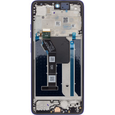 Motorola G56 LCD Display + Touch Unit + Front Cover Dazzling Blue (Service Pack)