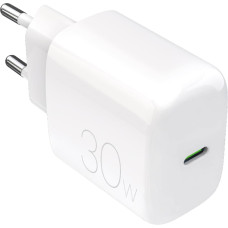 Puro 30 W USB-C sienas lādētājs — balts