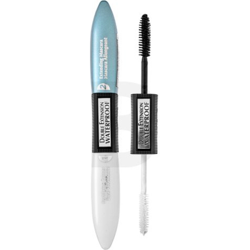 L&acute;or&eacute;al Paris Double Extension skropstu tu&scaron;a Black Ūdensnoturīga skropstu tu&scaron;a skropstu pagarinā&scaron;anai un apjomam 12 ml