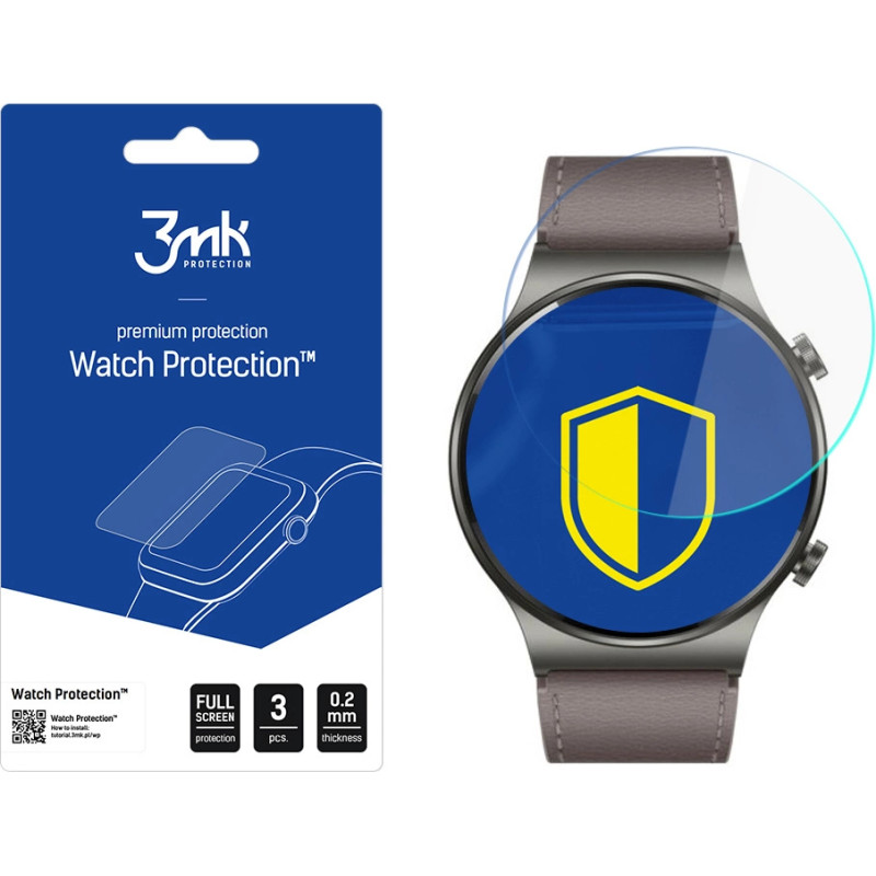 3Mk Protection 3mk Watch Protectionâ¢ v. FlexibleGlass Lite hybrid glass for Huawei Watch GT 2 Pro Classic
