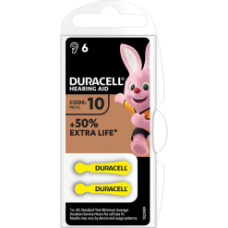 Baterijas Duracell Hearing Aid 10 (A10) 6 pack