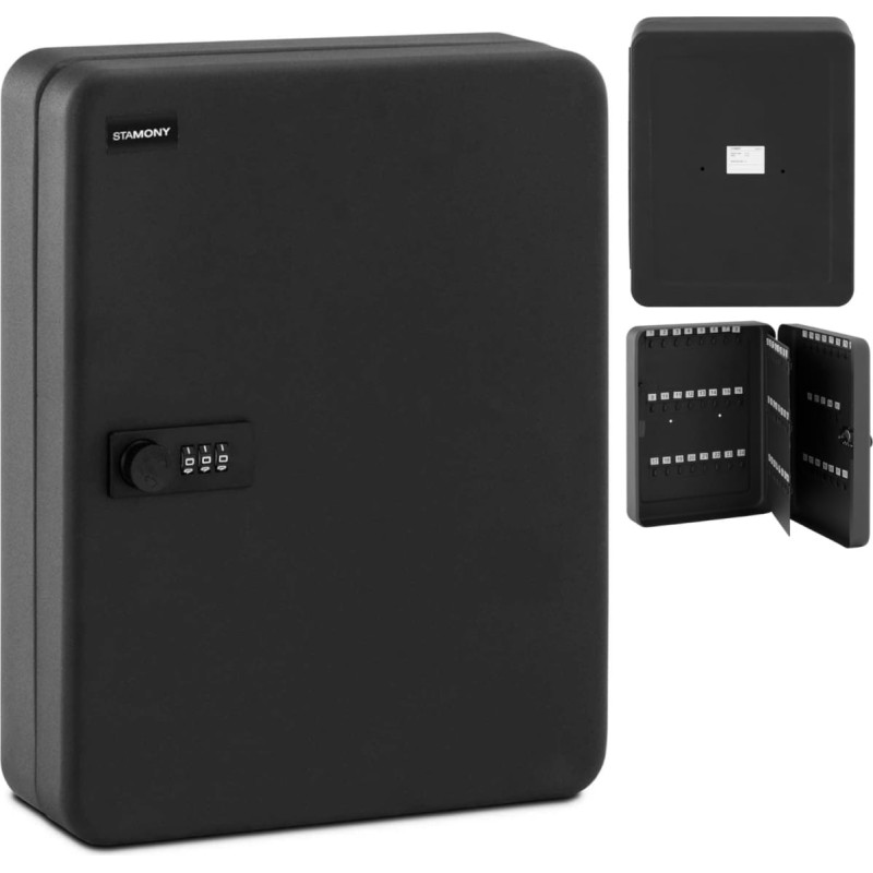 Stamony Metāla sienas organizatora kaste 93 atslēgām ar kombinēto slēdzeni